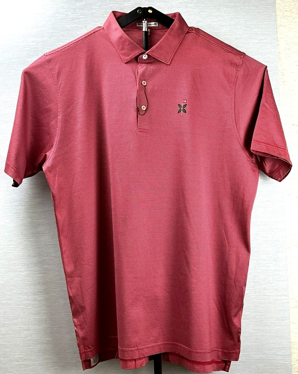 Peter Millar Crown Barwon Heads Australia Golf Polo XL NWOT Red Stripe Cotton